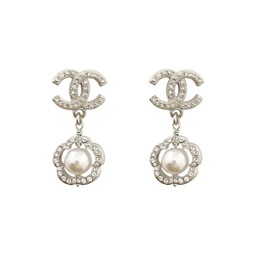 Серьги CHANEL с жемчугом женские золотые