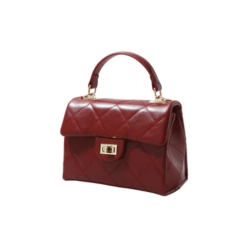 H YXIANG Сумка из коровьей кожи на плечо сумка женская красный коричневый