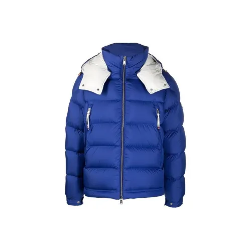MONCLER Синий Мужской Пуховик