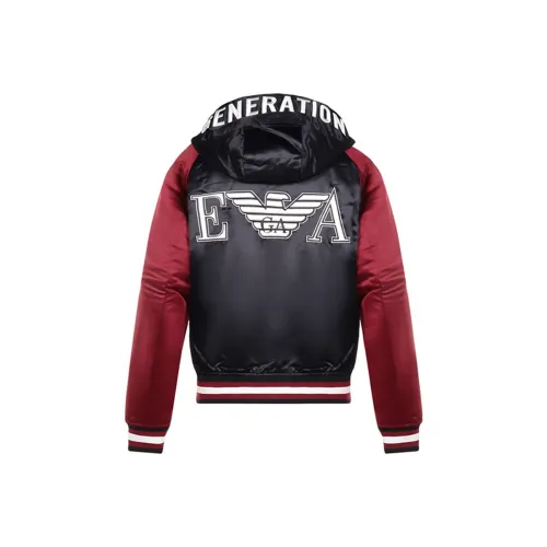 EMPORIO ARMANI Синий Красный Мужской Пуховик