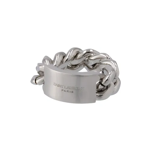 SAINT LAURENT Латунные кольца унисекс серебряные