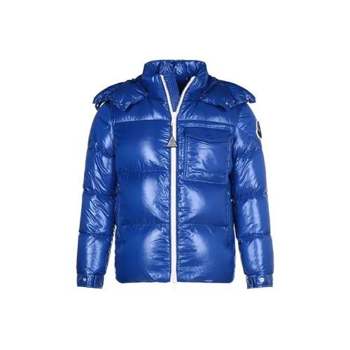 MONCLER Электрический Синий Мужской Пуховик