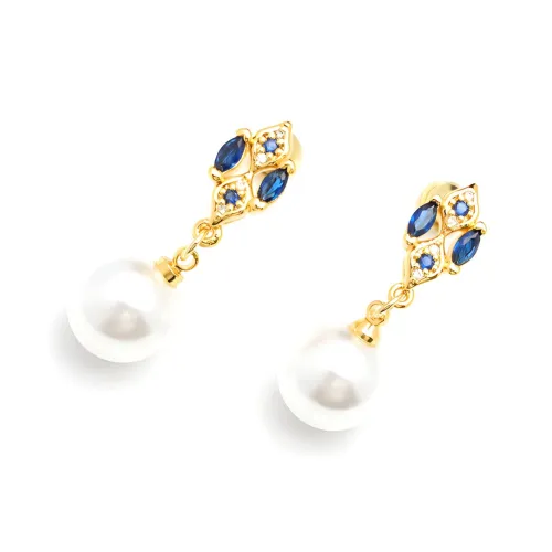 HYMAN KEVIN Искусственная жемчужина Серьги-гвоздики Женские