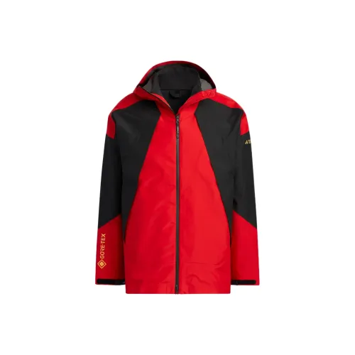 adidas outdoor Поход Водонепроницаемый Ветрозащитный Дышащий и Устойчивый к Износу Ветровка Унисекс Красный