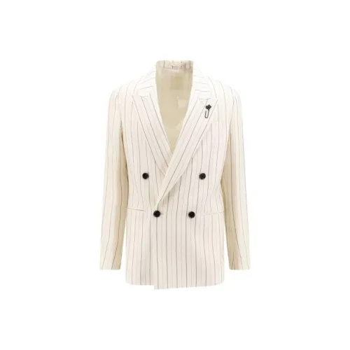 LARDINI Бизнес-костюм Пальто Мужской Бежевый