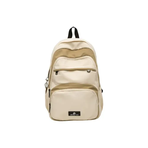 Single Warehouse Нейлоновый Путешественный Рюкзак Стандартный Унисекс Экрю Серый Черный