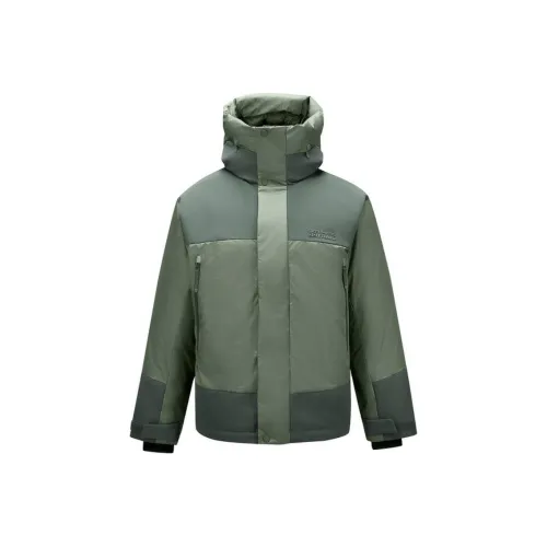 Skechers Mountain and Wild Outdoor Series Пуховик Мужской Flax Gray