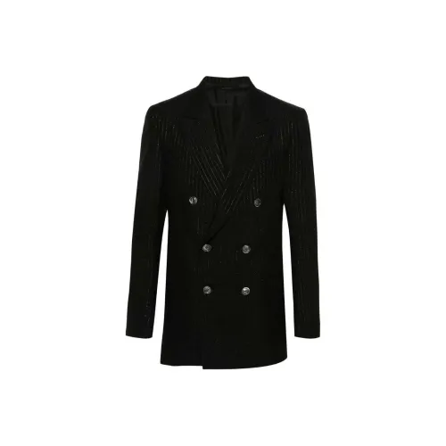 TOM FORD SS24 Бизнес-костюм Пальто Мужской Черный