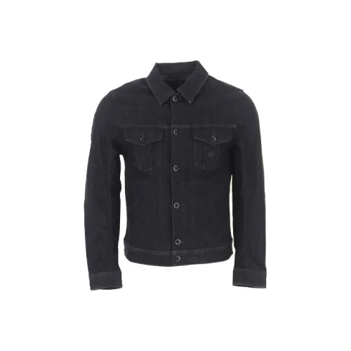 EMPORIO ARMANI Черные Мужские Джинсовые Куртки