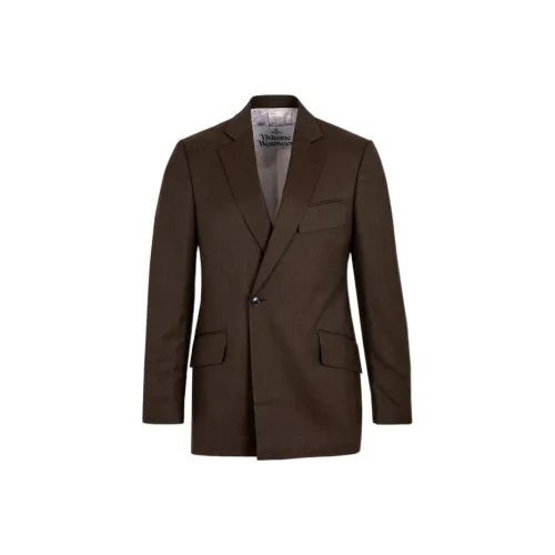 Vivienne Westwood Коричневый Мужской Деловой костюм