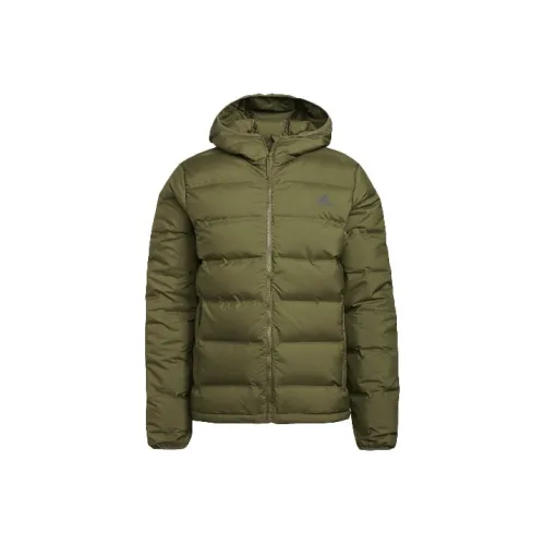 Adidas Helionic Пуховик Зимний Мужской Зеленый