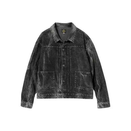 Needles Collaboration Черные Мужские Джинсовые Куртки
