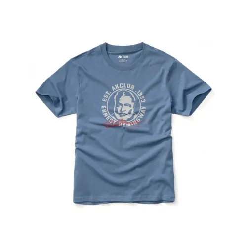 AKCLUB Free Cuba series T-Shirt Мужская Морской Синий