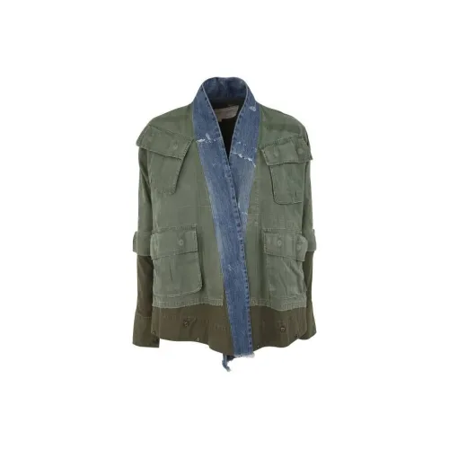 GREG LAUREN Army Green Мужские Куртки