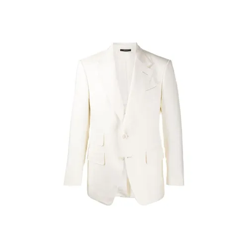 TOM FORD Бизнес-костюм Пальто Мужской Белый