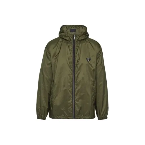 PRADA Army Green Мужские Куртки