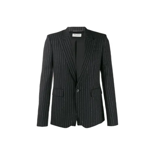 SAINT LAURENT FW21 Бизнес-костюм Пальто Мужской Черный