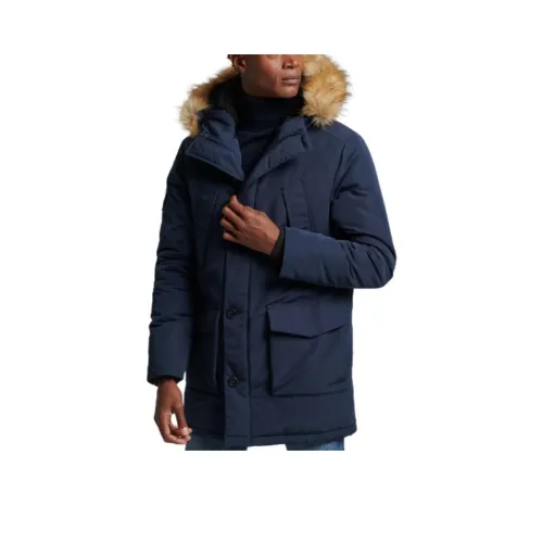 SUPERDRY Куртки и Пальто Мужской Морской Синий