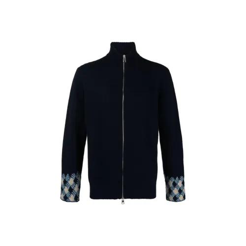 ETRO Темно-синие мужские куртки