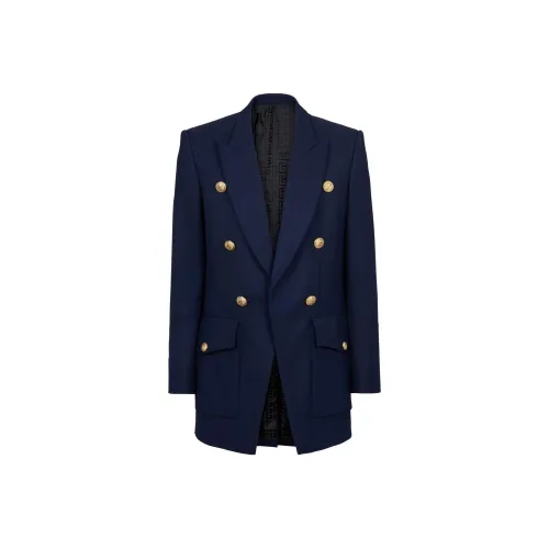 BALMAIN Синий Мужской Деловой костюм