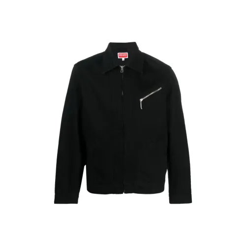 KENZO Мужские черные куртки