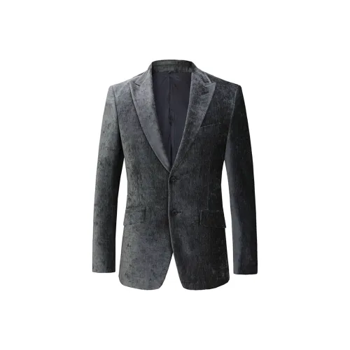 DAVID NAMAN Бизнес-костюм мужской зеленый