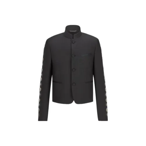 DIOR Quarterly New Products Черные Мужские Деловые Костюмы