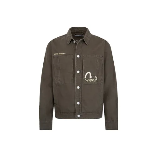 EVISU Denim Jacket Men's Charcoal