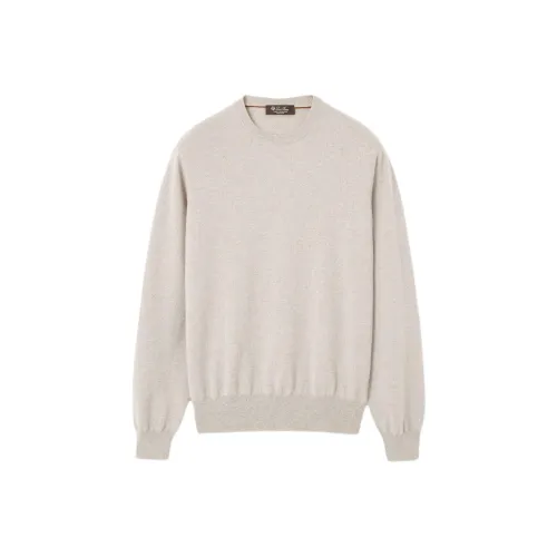 Loro Piana Серый Мужской Кашемировый Свитер