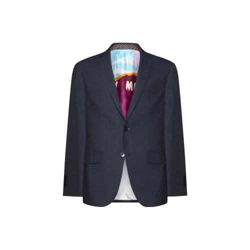 ETRO Морской Синий Мужской Деловой Костюм