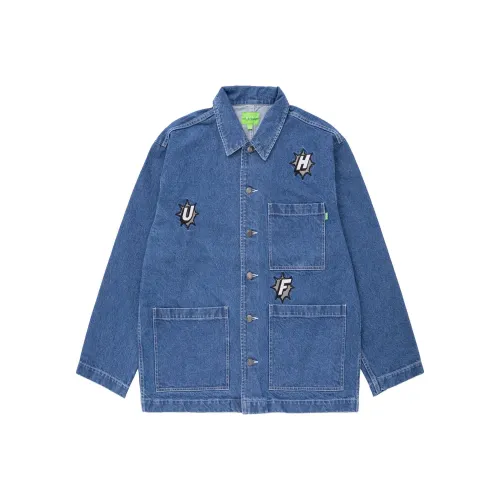 HUF Co-brand Синий Мужской Джинсовые Куртки