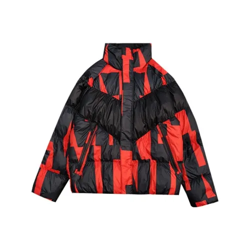 Nike Черный/Красный Многоцветный Мужской Пуховик
