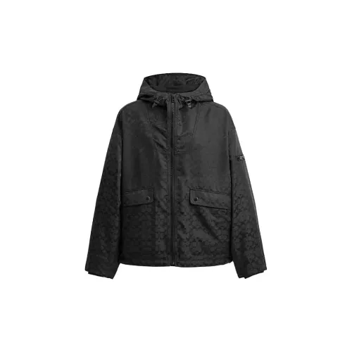 COACH Мужские черные куртки