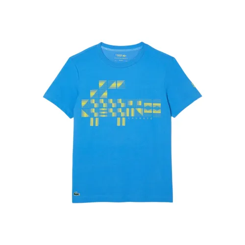 LACOSTE Djokovic Collaboration Синий Мужской T-Рубашки