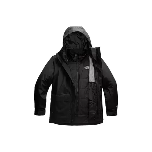 The North Face Clement Triclimate Поход Водонепроницаемый Ветрозащитный And Дышащий Ветровка Мужской Черный