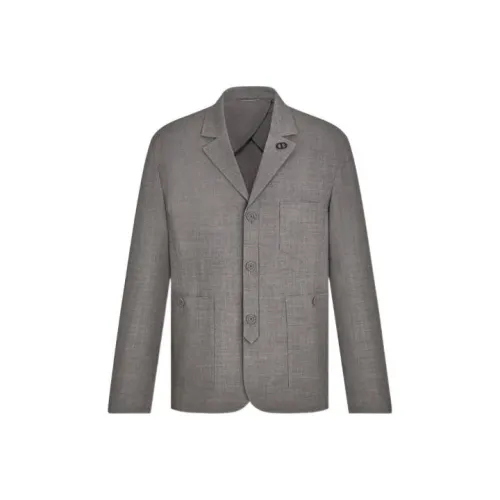 DIOR Серый Мужской Деловой Костюм