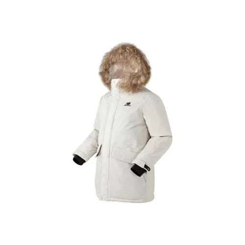 New Balance Слоновая кость Унисекс Пуховики