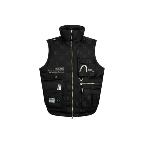 EVISU Черный Мужской Пуховый жилет