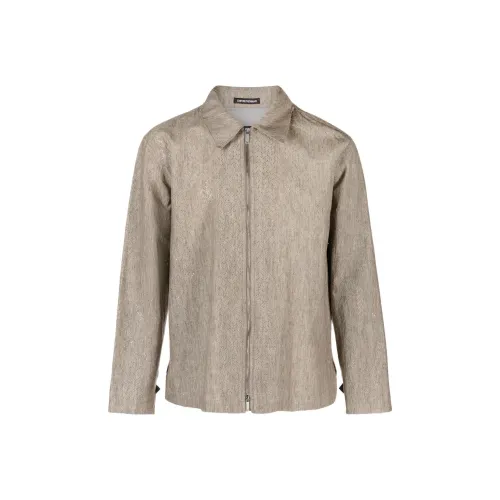 EMPORIO ARMANI Светло-коричневые мужские куртки