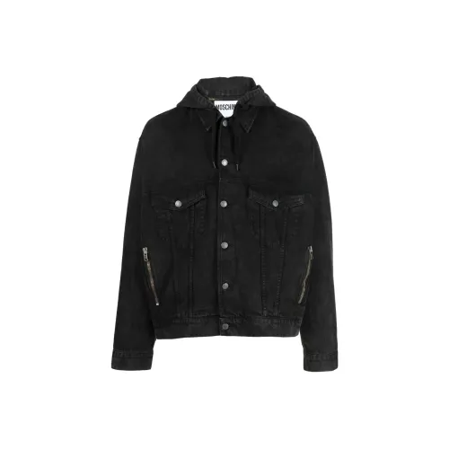 MOSCHINO Мужские черные джинсовые куртки