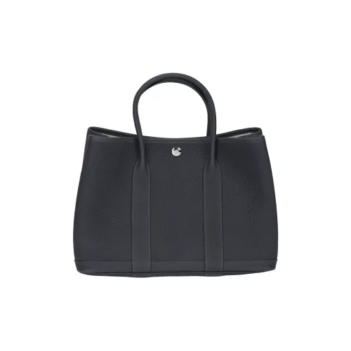 HERMES Garden Party Negonda Телячья кожа Сумка Женские 85 Ардизий Темно-сланцево-серый