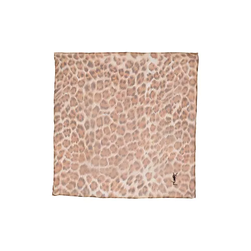 SAINT LAURENT Шелковые шарфы для женщин многоцветные