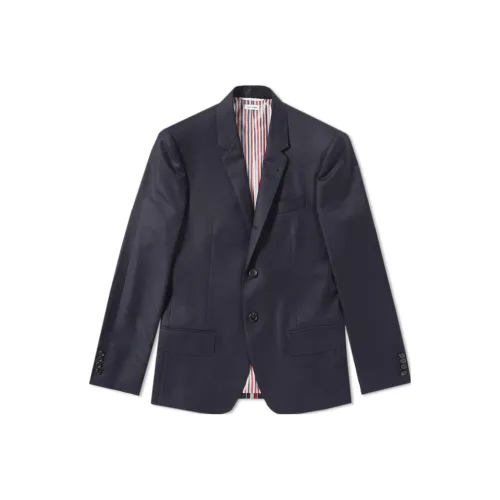 THOM BROWNE Мужские куртки морского синего цвета