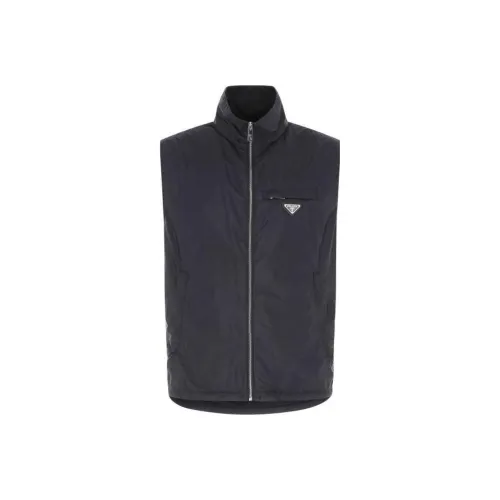PRADA Blue Men's Gilets PRADA Синий Мужской Жилеты
