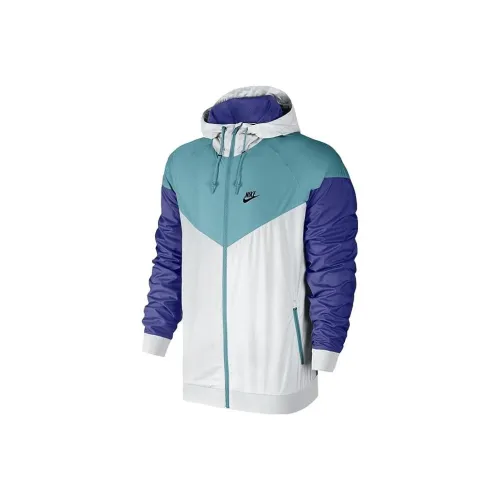 Nike Синий с Белым Lettering Мужские Куртки