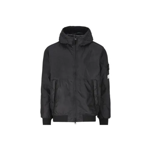 STONE ISLAND Черные Мужские Куртки