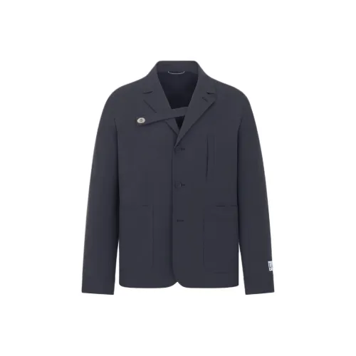 DIOR FW24 Куртки и Пальто Мужской Морской Синий