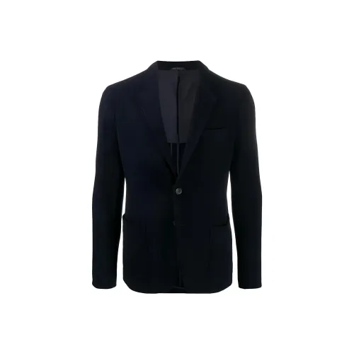 GIORGIO ARMANI SS23 Бизнес-костюм Пальто Мужской Черный