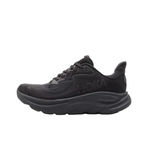 HOKA ONE ONE CLIFTON 10 Беговые кроссовки Низкий Топ Черный Женский