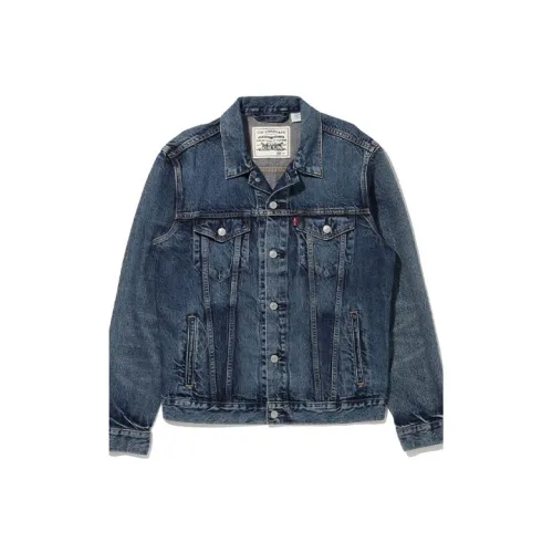 Levis Blue Men's Denim Jackets Левис Синий Мужские Джинсовые Куртки